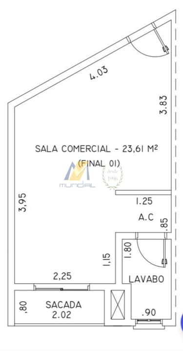 Conjunto Comercial-Sala para alugar, 23m² - Foto 13