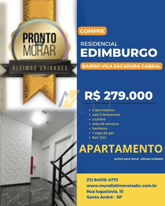 Apartamento à venda com 2 quartos, 43m² - Foto 1