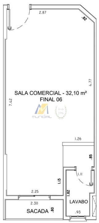 Conjunto Comercial-Sala para alugar, 23m² - Foto 17