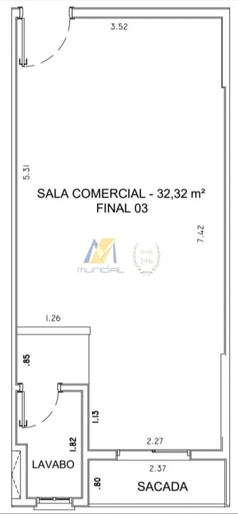 Conjunto Comercial-Sala para alugar, 23m² - Foto 14