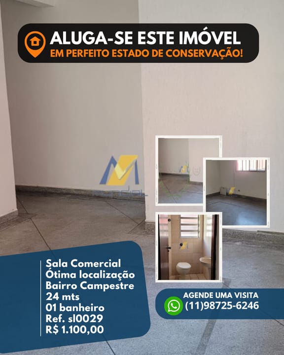 Conjunto Comercial-Sala para alugar, 24m² - Foto 1