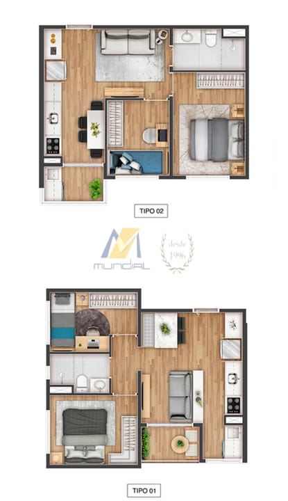 Apartamento à venda com 2 quartos, 40m² - Foto 17