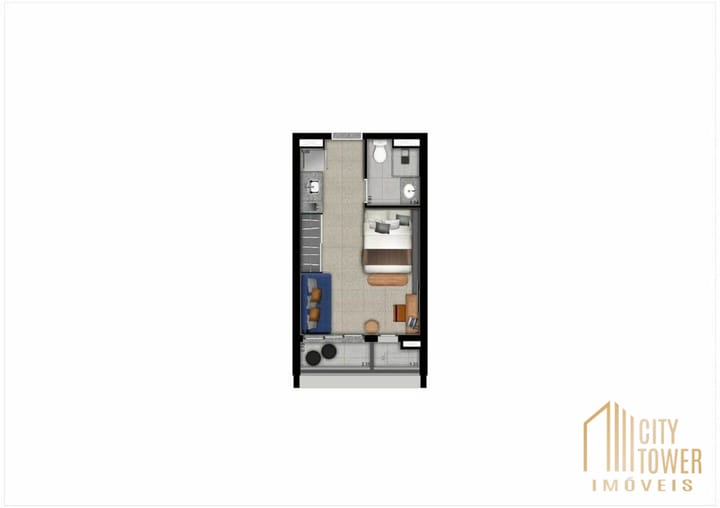 Apartamento à venda com 1 quarto, 33m² - Foto 34