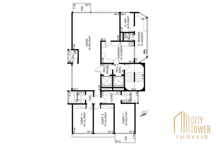 Apartamento à venda com 3 quartos, 155m² - Foto 22