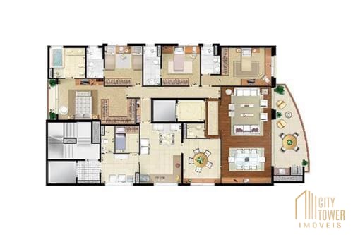 Apartamento à venda com 3 quartos, 200m² - Foto 10