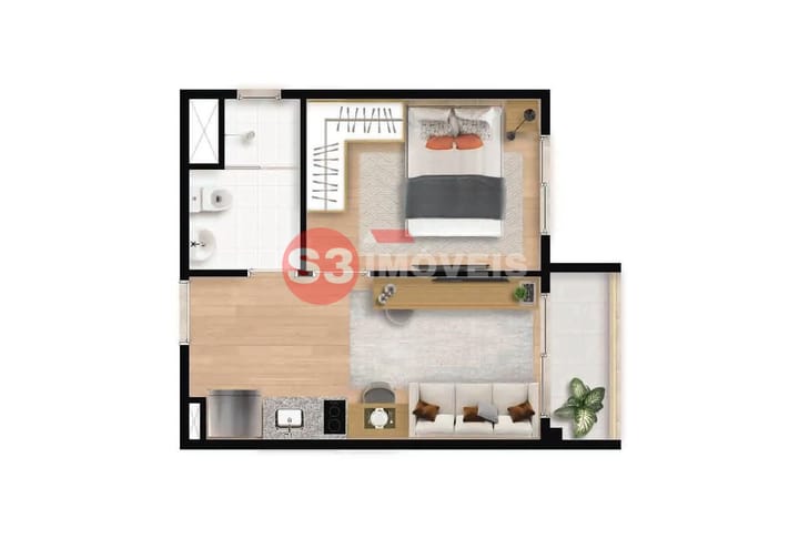 Apartamento à venda com 1 quarto, 28m² - Foto 19