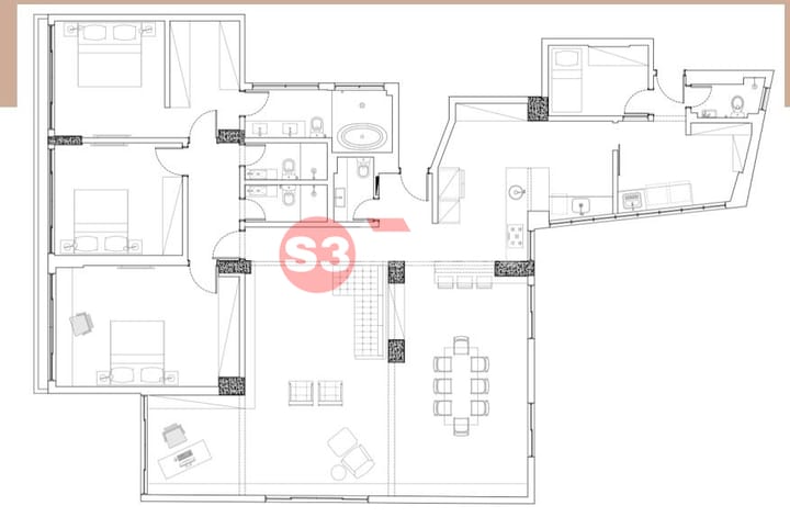 Apartamento à venda com 3 quartos, 200m² - Foto 5