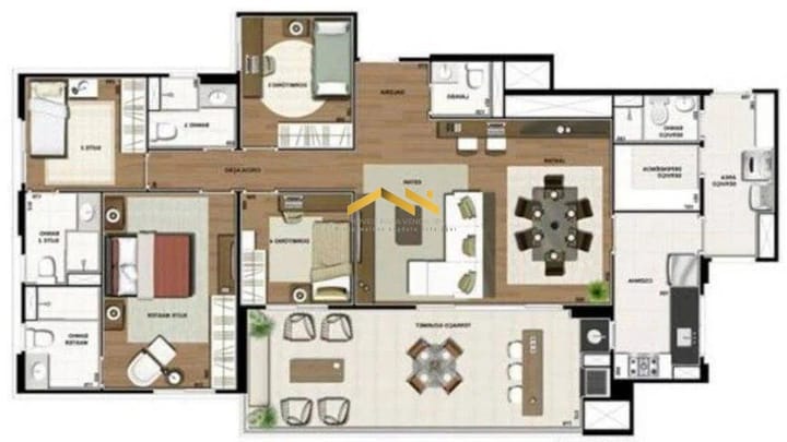 Apartamento à venda com 2 quartos, 138m² - Foto 17