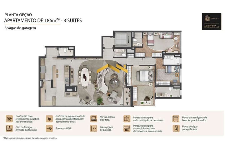 Apartamento à venda com 3 quartos, 186m² - Foto 18