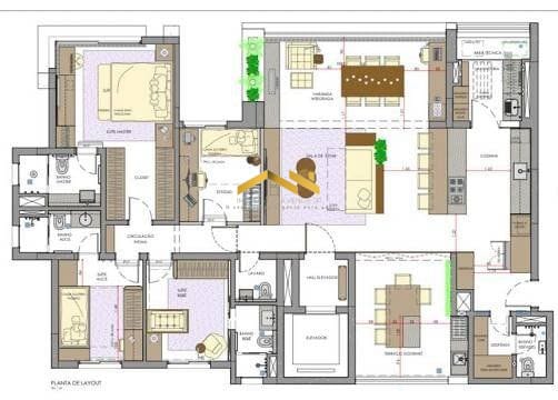 Apartamento à venda com 4 quartos, 165m² - Foto 12